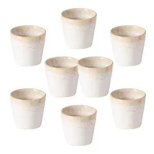 Набор из 8 чашек для кофе Grespresso Costa Nova Espresso, белый