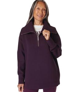 Толстовка Sweaty Betty Radiant Half Zip Sweatshirt, Midnight Cherry Purple