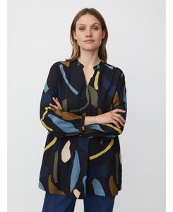 Женская туника MaGenevra с длинными рукавами и V-образным вырезом Masai Copenhagen, Proven blue