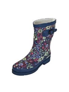 Резиновые сапоги MADSea, цвет dunkelblau mit blumenprint