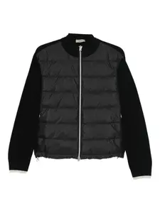 Дутый кардиган на молнии Herno, черный