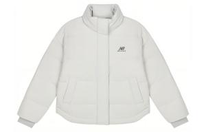 Куртка пуховая женская серая белая New Balance