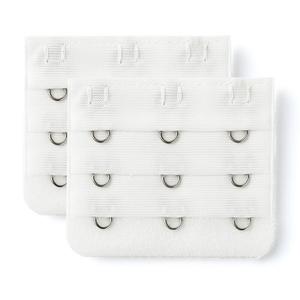 Удлинитель бюстгальтера с 3 крючками для женщин, 2 шт. ALLEGRA K, цвет Pure White