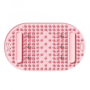 Коврик для акупунктуры Solid Soft Vinyl Unisex 361°, розовый double zone soft silicone style[74*46cm]without fascia ball