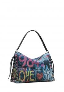 Сумка Desigual LARGE GRAFFITI, Material Finishes/Dark Blue