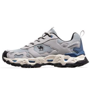 CAMEL Амортизирующие противоскользящие износостойкие дышащие легкие треккинговые туфли мужские светло-серые, цвет Light Gray