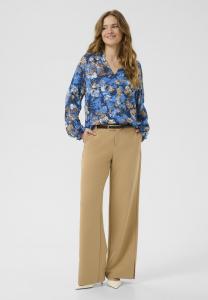 Блуза Culture MADI DITTEMARIE, Blue Flower Foil/Dark Blue