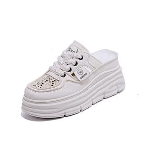 JOHLIN DREAM Женские тапочки с закрытым носком на пластиковой подошве экрю, цвет Ecru