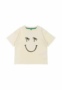 Футболка с принтом TORWIN TEE The New Siblings, бежевый