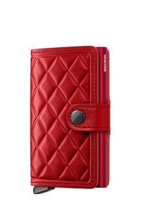 Кожаный кошелек с тиснением Diamond Secrid, красный