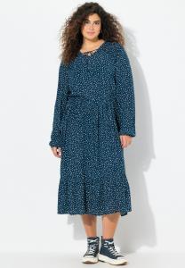 Повседневное платье POLKA DOT LONG SLEEVE Ulla Popken, темно-синий