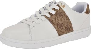 GUESS мужские кроссовки Lowen, White/Brown Logo Multi 140