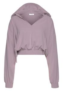 Толстовка с капюшоном LASCANA Sweatshirt, фиолетовый