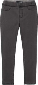 Джинсы и джеггинсы Calvin Klein для девочек из эластичного денима, облегающие брюки полной длины с карманами, Faded Black/Jegging