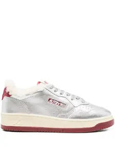 Кроссовки Medalist из овчины AUTRY, серебряный