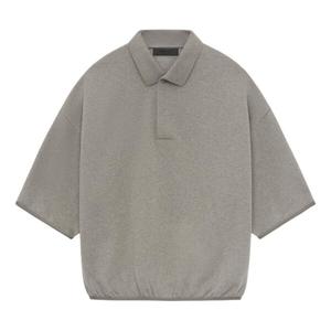 Рубашка поло ss24 3/4 sleeve polo shirt 'heather grey' Fear Of God Essentials, серый