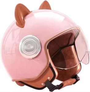 Шлем детский Koliyn 3/4 винтажный, розовый