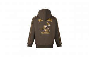 New Era Толстовка мужская коричневая с капюшоном Moderate Cardigan