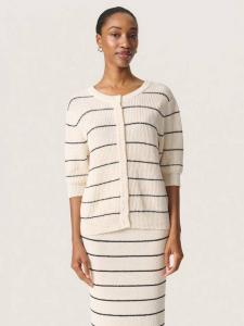 Кардиган в полоску winta Soaked In Luxury, белый/черный