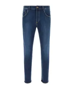 Мужские джинсы из эластичного денима Pt Torino, синий