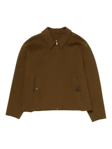 Куртка на молнии Acne Studios, зеленый