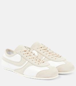 Кроссовки из кожи с замшевой отделкой Dries Van Noten, белый