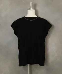 Французская футболка с вышивкой в виде ожерелья Studio Picone, цвет Black (001)