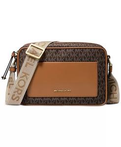 Кроссбоди с логотипом Jet Set East West Michael Kors, бежевый