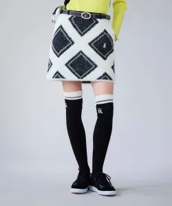 Теплая вязаная юбка из перьевой пряжи Archivio, цвет Black(301)