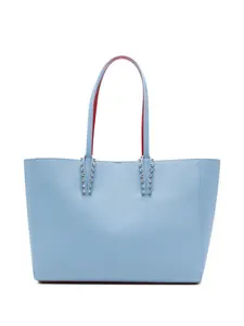 Маленькая сумка-тоут Cabata с заклепками Christian Louboutin, синий