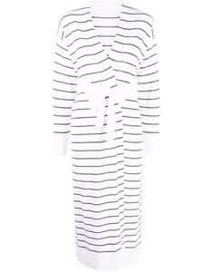 Длинный кардиган в полоску Fabiana Filippi, белый