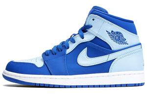 Кроссовки Jordan 1 Retro Mid Team Royal Ice Blue