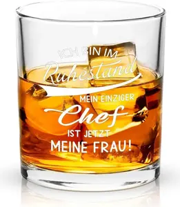 Стакан для виски, подарок на пенсию для мужчин и женщин, 300 мл Sonstige