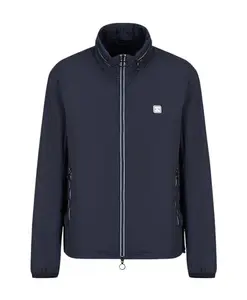 Темно-Синий ветрозащитный пиджак Armani Exchange, синий