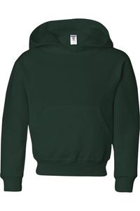 Толстовка с капюшоном JERZEES NuBlend Youth, цвет forest green