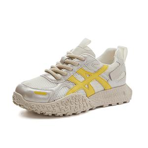 Устойчивые к истиранию, нескользящие, низкие повседневные туфли для женщин SENJIALUO, Yellow