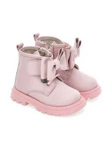 Ботинки с бантами Monnalisa, розовый