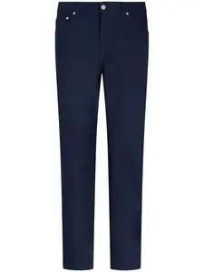 Прямые джинсы с нашивкой-логотипом ETRO, синий