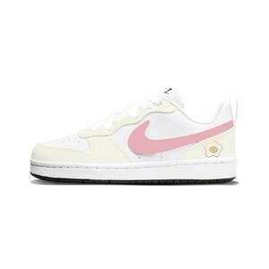 Nike Кроссовки для скейтбординга Court Borough Slip Resistant Abrasion Resistant Low top детские бежево-желтые Unisex