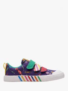 Детские туфли Roald Dahl Foxing Mix Clarks, Purple Canvas