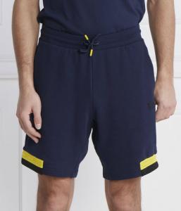Шорты мужские Ea7 на кулиске с контрастными деталями, синий