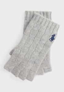 Перчатки Polo Ralph Lauren CABLE WOOL CASHMERE FINGERLESS GLOVES, Soft Grey/Grey