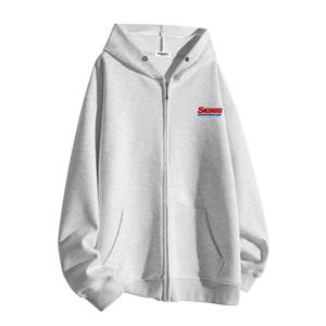 Толстовка Unisex Hooded Moderate Cardigan HUANQIU, светло-серый fleece-lined