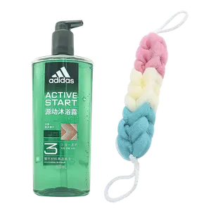 Набор для душа 3 в 1 Ice Point гель для душа увлажняющий эффект 600мл+9-секционная мочалка для ванны * 1 Adidas