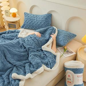 Disney Одеяло односпальное 150х200 см, молочный вельвет, двухслойное утепленное, с поясом, мягкое