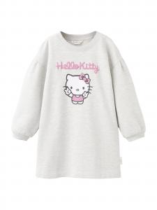 MANGO KIDS Платье в светло-сером цвете