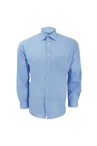 Деловая рубашка с длинным рукавом Kustom Kit, синий
