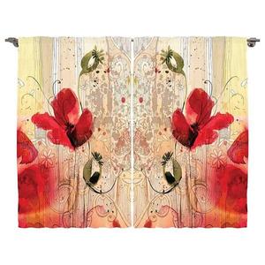 Штора twentyfour Blume III (2 шт), 175 см, разноцветный