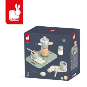 Janod, Деревянная кофеварка с принадлежностями для итальянского кофе.