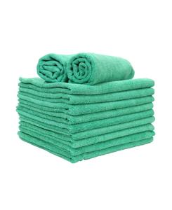 Набор из 12 микрофибровых полотенец для рук Smart Choice, размер 15x24 дюйма, доступны различные цвета Arkwright Home, зеленый